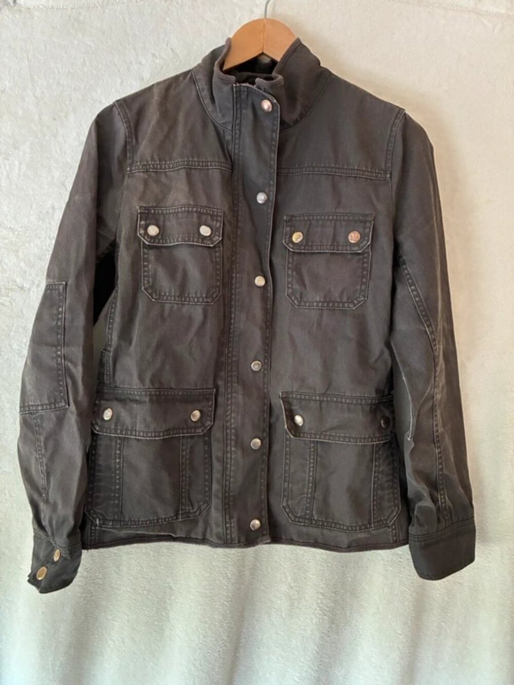 J. Crew Cotton Olive Field Jacket Small